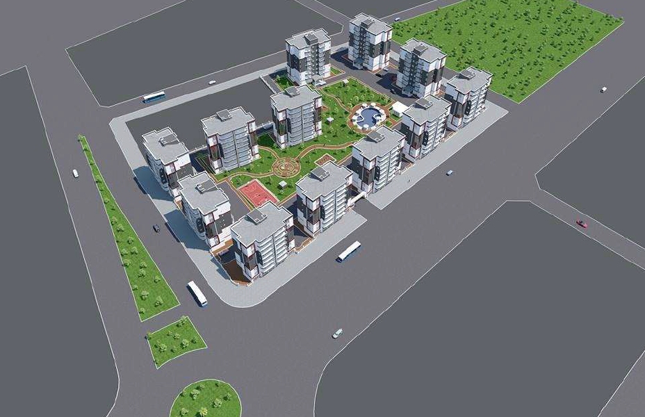 12 BLOKLU KONUT & TİCARİ MERKEZLİ PROJE - Resim 2